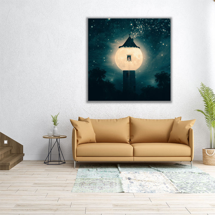 The Moon Tower - Canvas Print Wall Art
