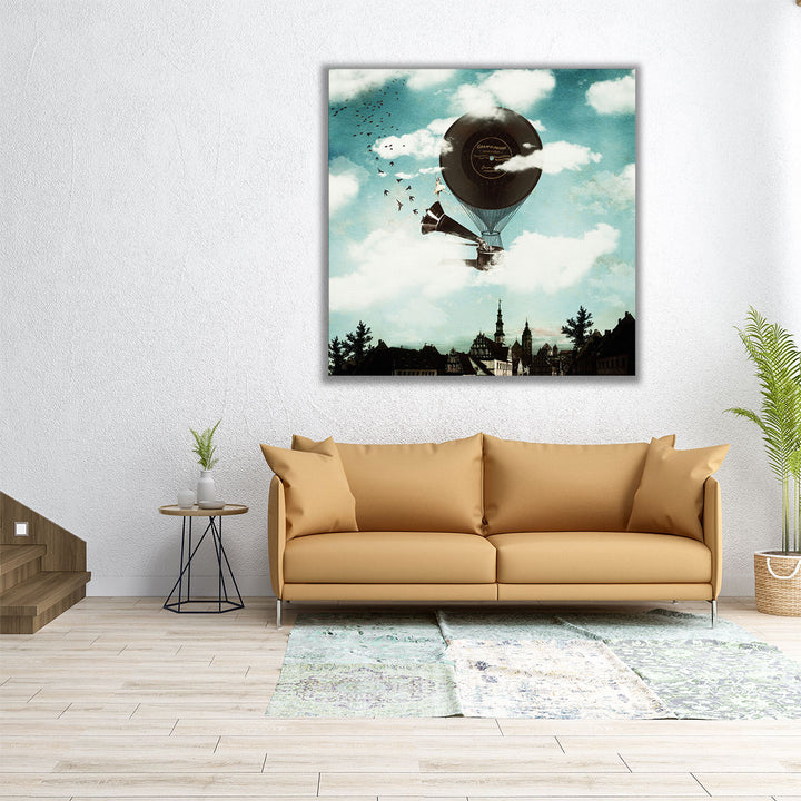 The Traveling Ballerina - Canvas Print Wall Art