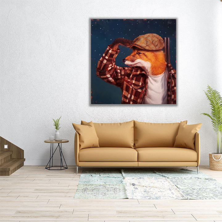 Fox Hunt - Canvas Print Wall Art