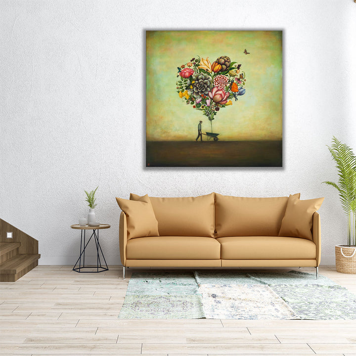 Big Heart Botany - Canvas Print Wall Art