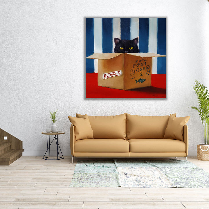 Cat Burglar - Canvas Print Wall Art