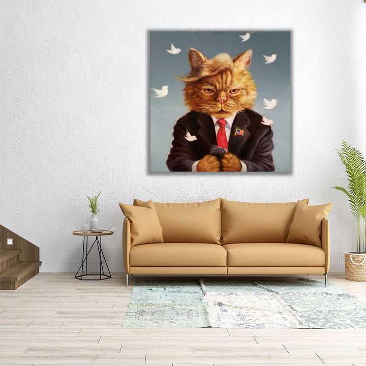 Catty Remarks- Canvas Print Wall Art