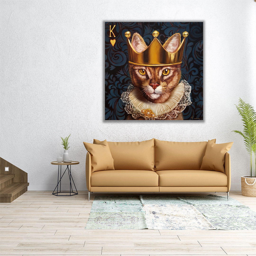 King of Hearts - Canvas Print Wall Art