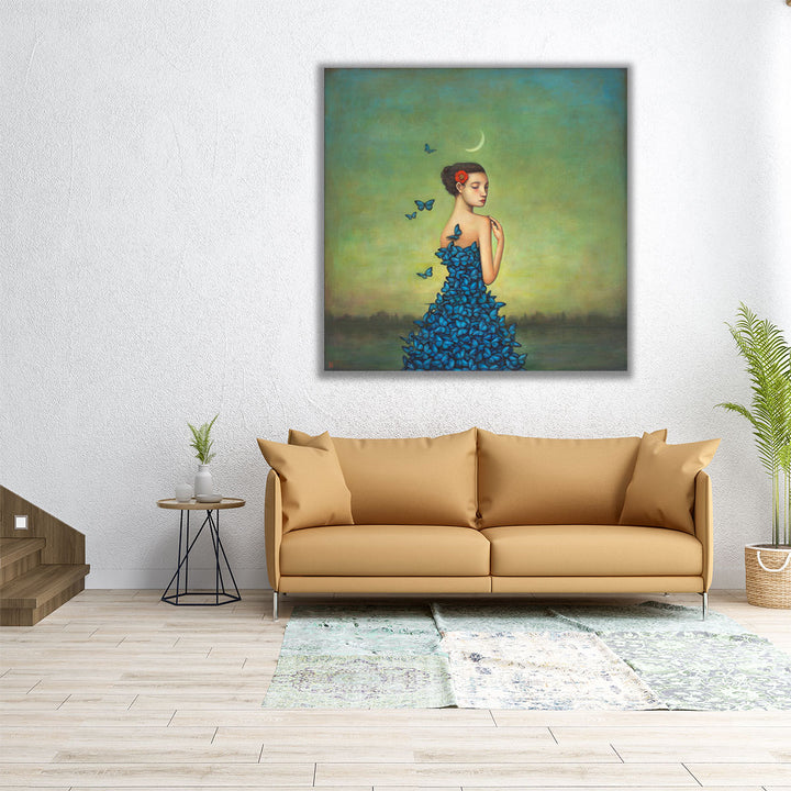 Metamorphosis in Blue- Canvas Print Wall Art