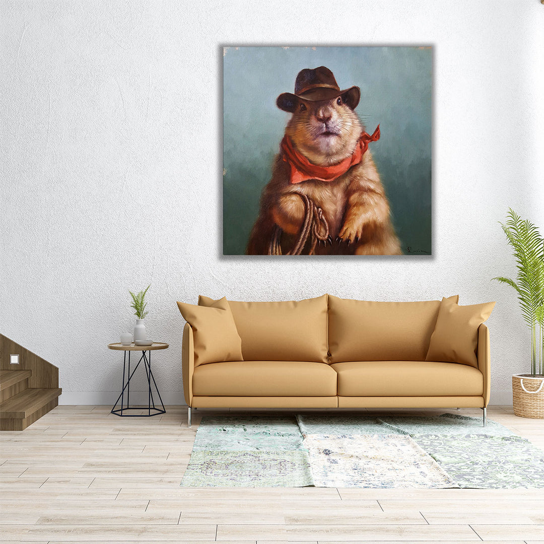 Underground Cowboy - Canvas Print Wall Art