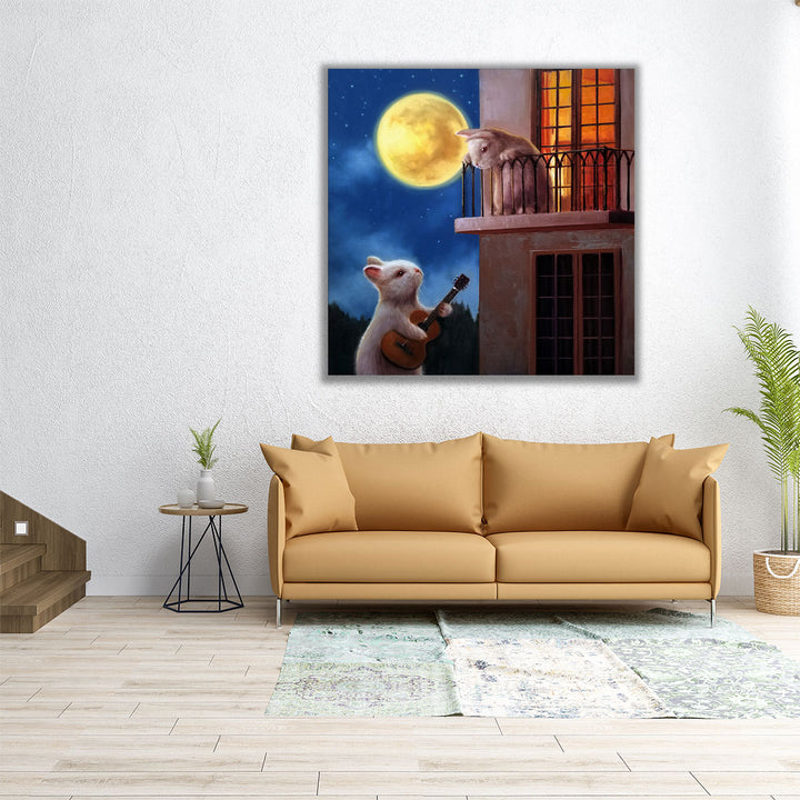 Moonlight Serenade - Canvas Print Wall Art