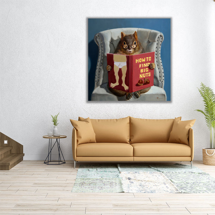 Nut Collecting - Canvas Print Wall Art