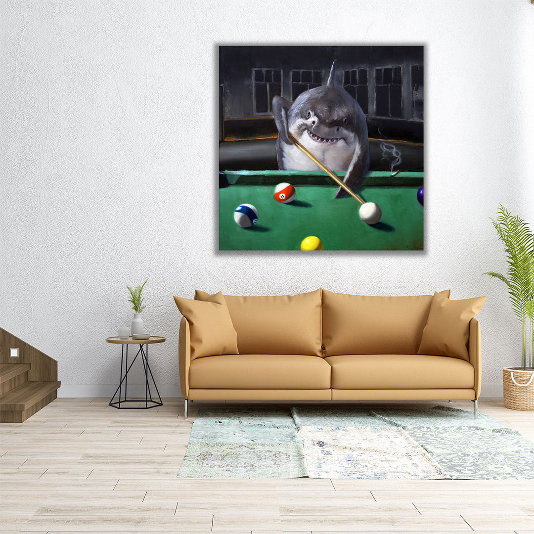 Pool Shark - Canvas Print Wall Art