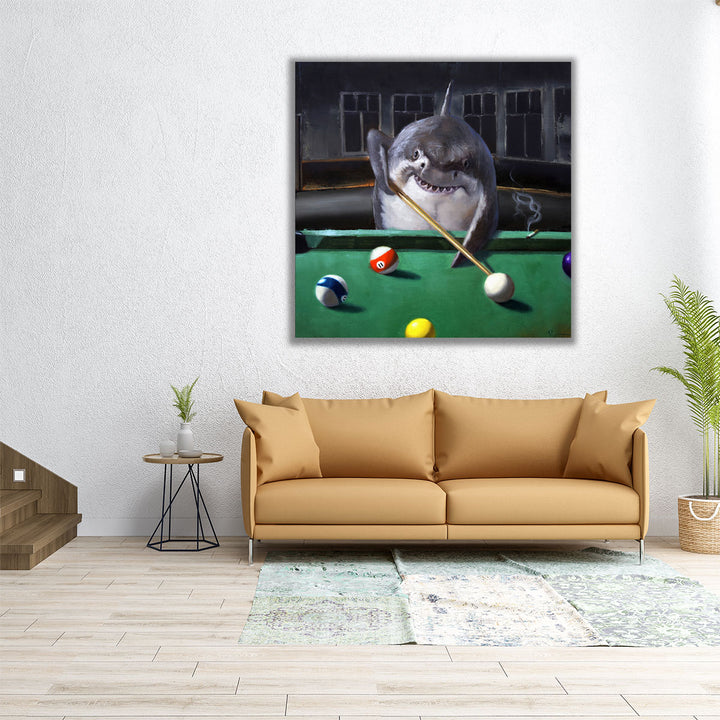 Pool Shark - Canvas Print Wall Art