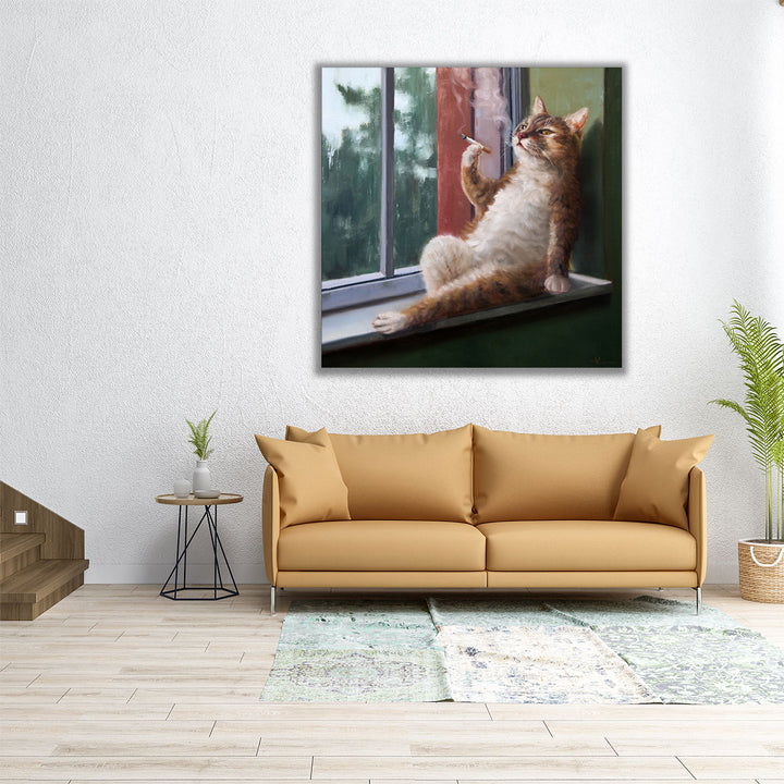 Rainy Day Blues - Canvas Print Wall Art