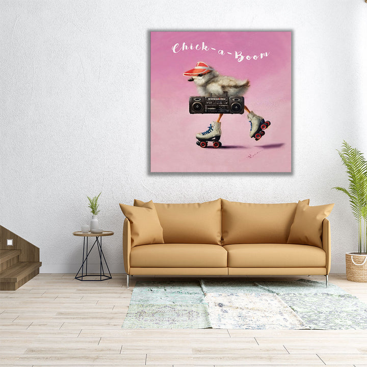 Roller Chick - Canvas Print Wall Art