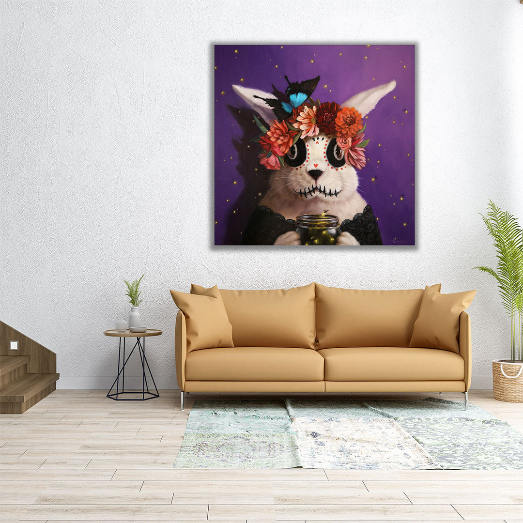 The Firefly Keeper - Canvas Print Wall Art