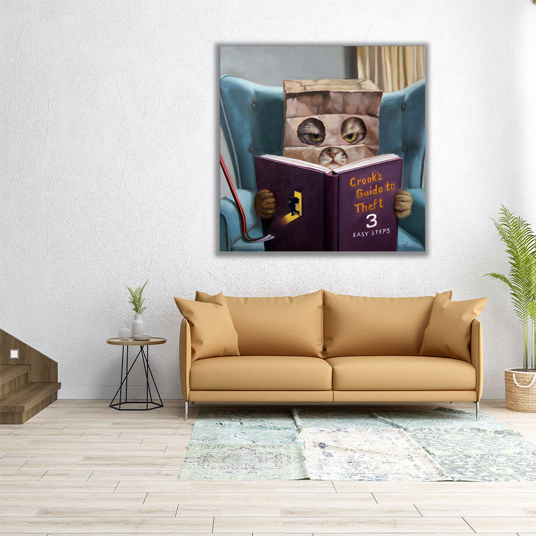 Cat Burglar - Canvas Print Wall Art