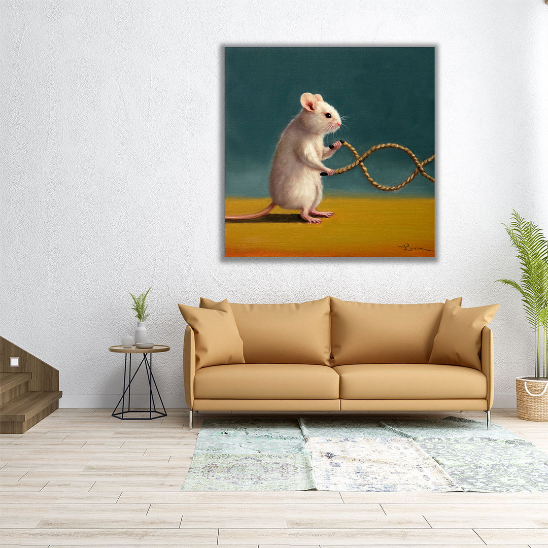 Gym Rat Battle Rope - Canvas Print Wall Art