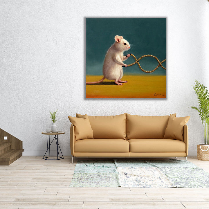 Gym Rat Battle Rope - Canvas Print Wall Art