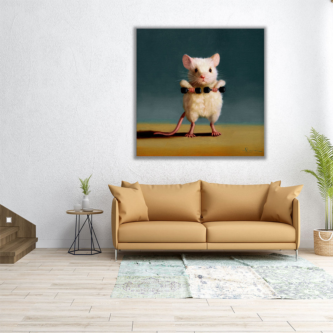 Gym Rat Upright Row - Canvas Print Wall Art