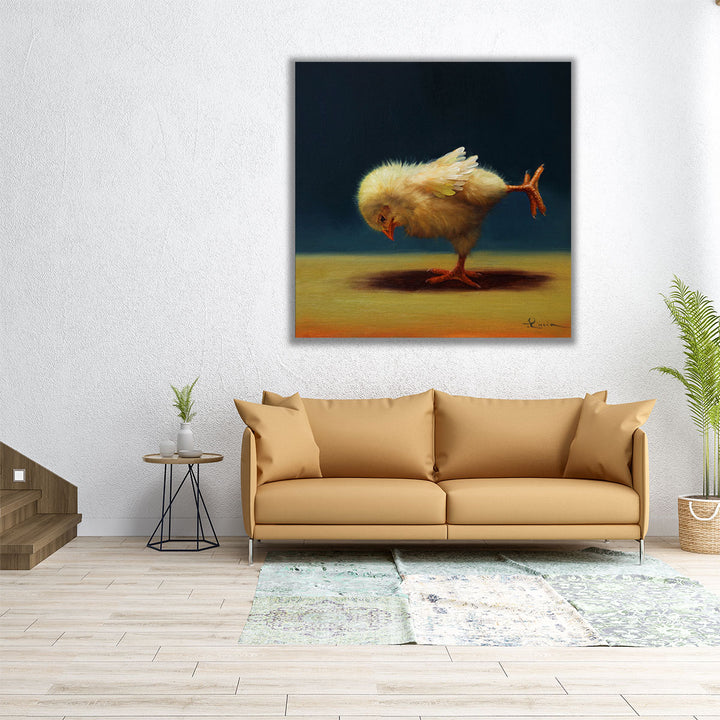 Yoga Chick Airplane - Canvas Print Wall Art