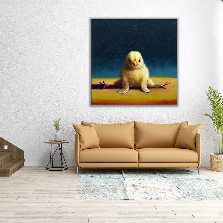 Yoga Chick Front Split - Canvas Print Wall Art