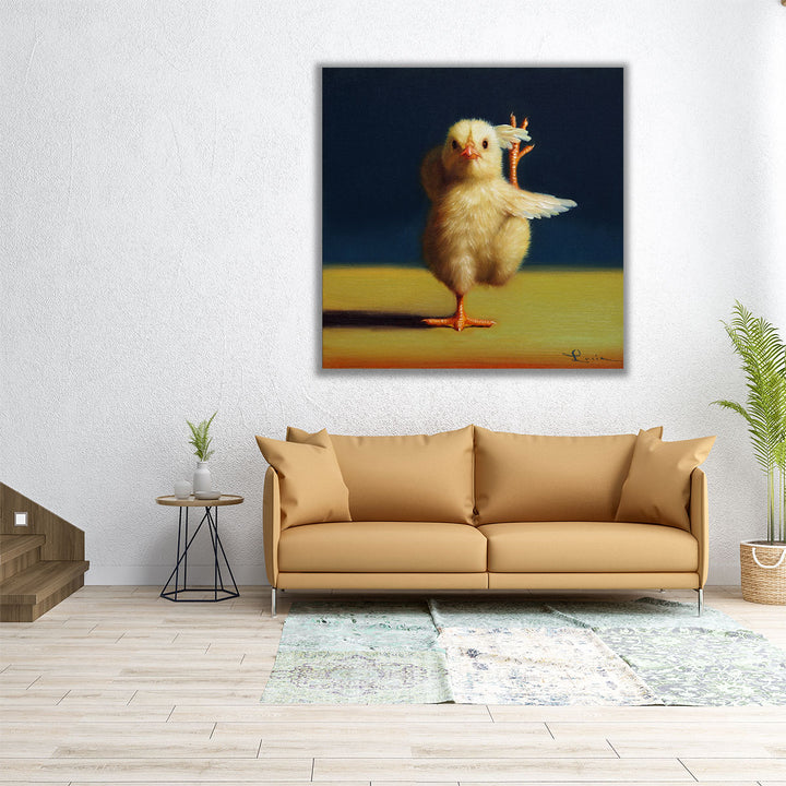 Yoga Chick Standing Split - Canvas Print Wall Art