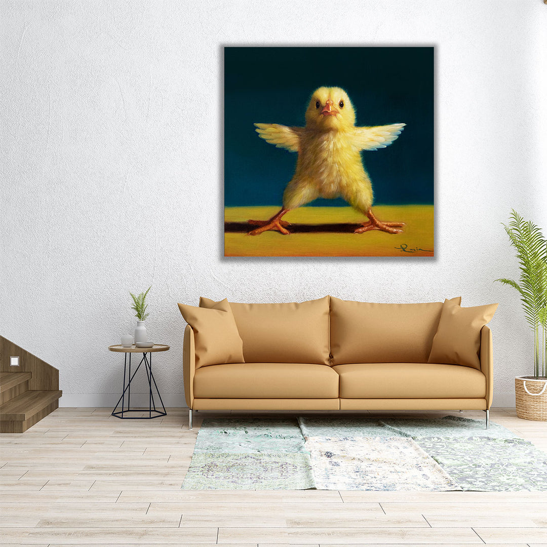 Yoga Chick Star - Canvas Print Wall Art