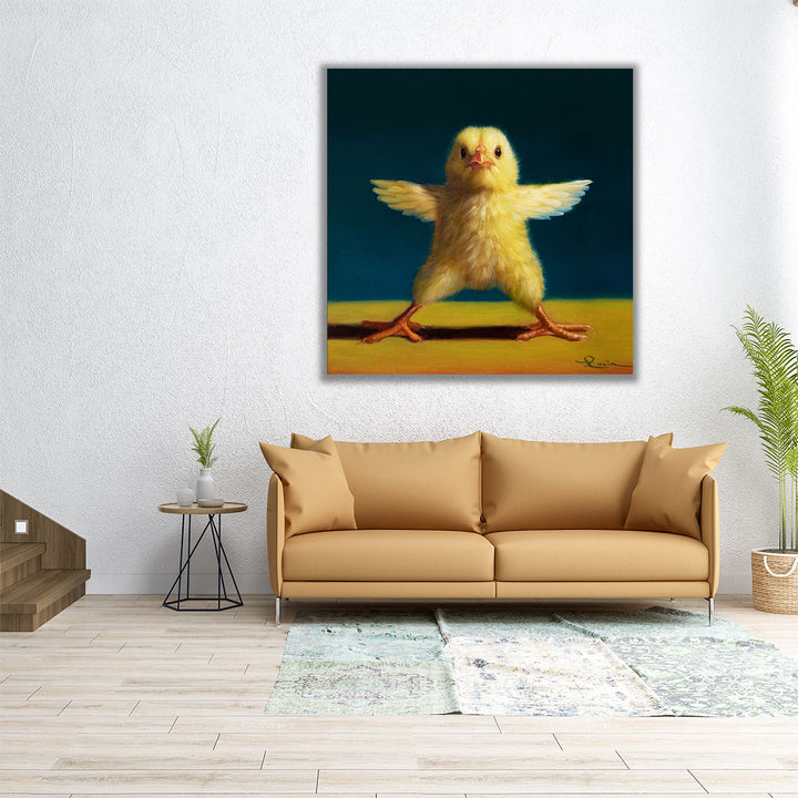 Yoga Chick Star - Canvas Print Wall Art