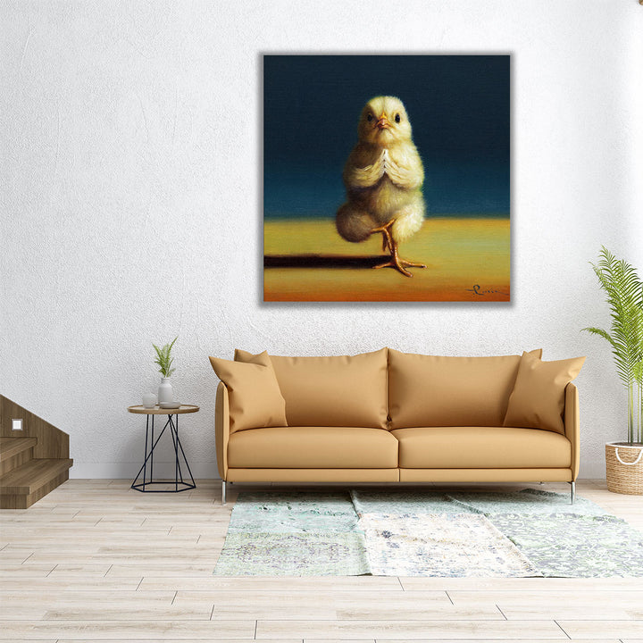 Yoga Chick Tree Pose - Canvas Print Wall Art