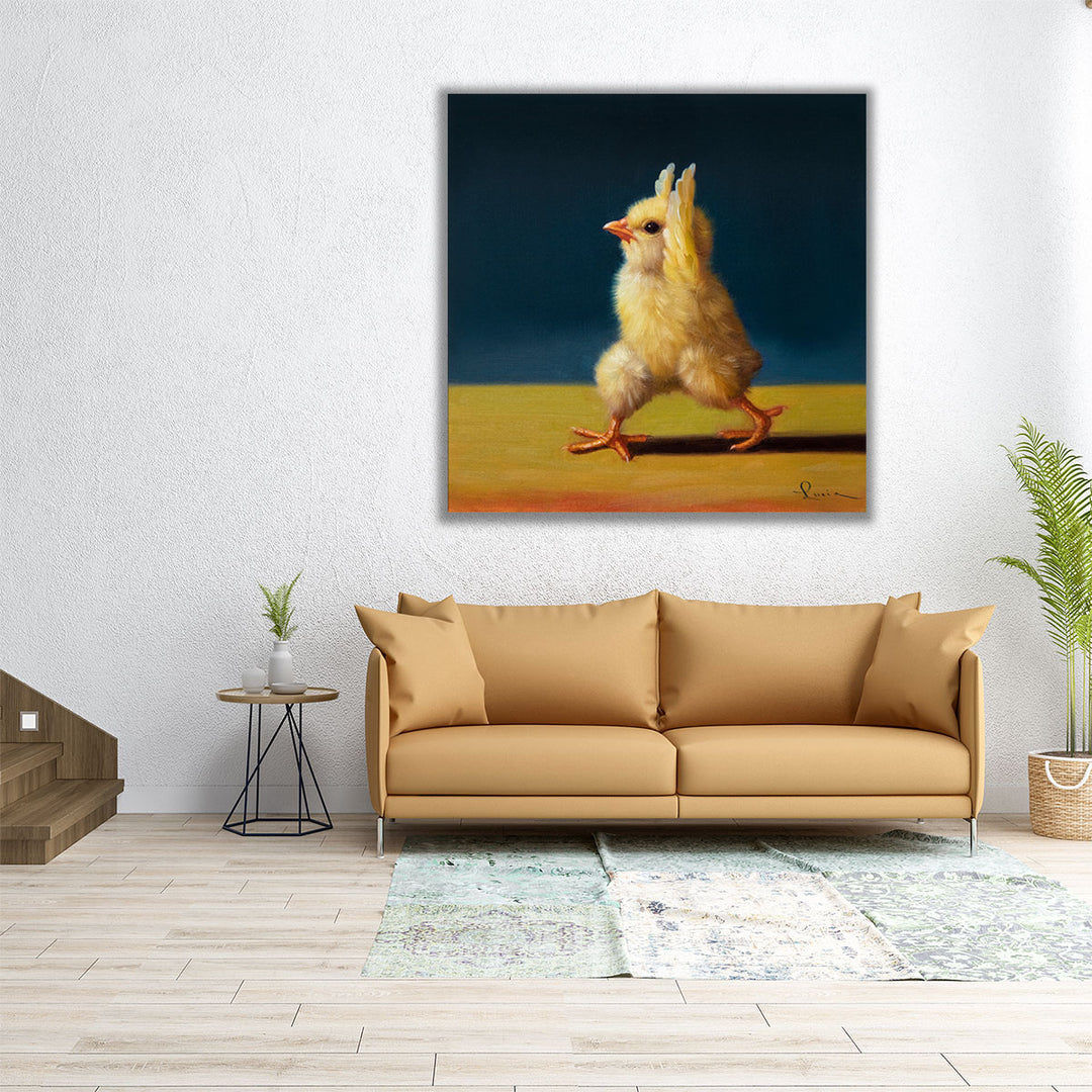 Yoga Chick Warrior 1 - Canvas Print Wall Art