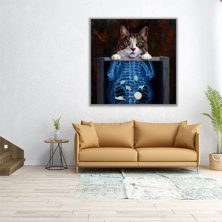 Cat Scan - Canvas Print Wall Art