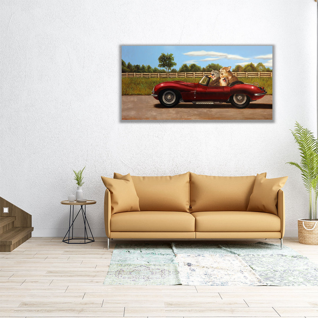 Country Drive - Canvas Print Wall Art