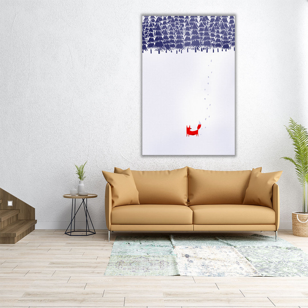 Alone In The Forest - Canvas Print Wall Art