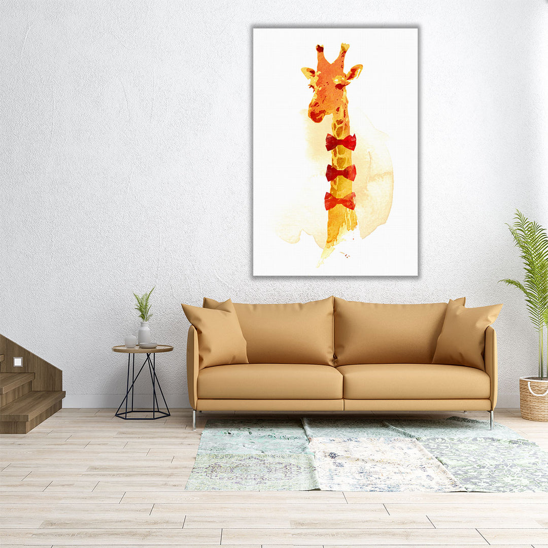Elegant Giraffe - Canvas Print Wall Art