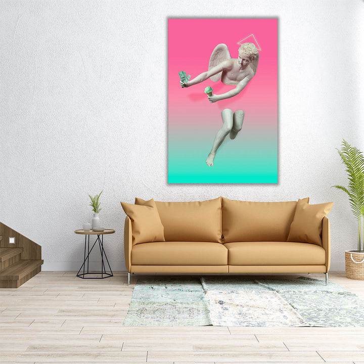 Money And Pistachio - Canvas Print Wall Art