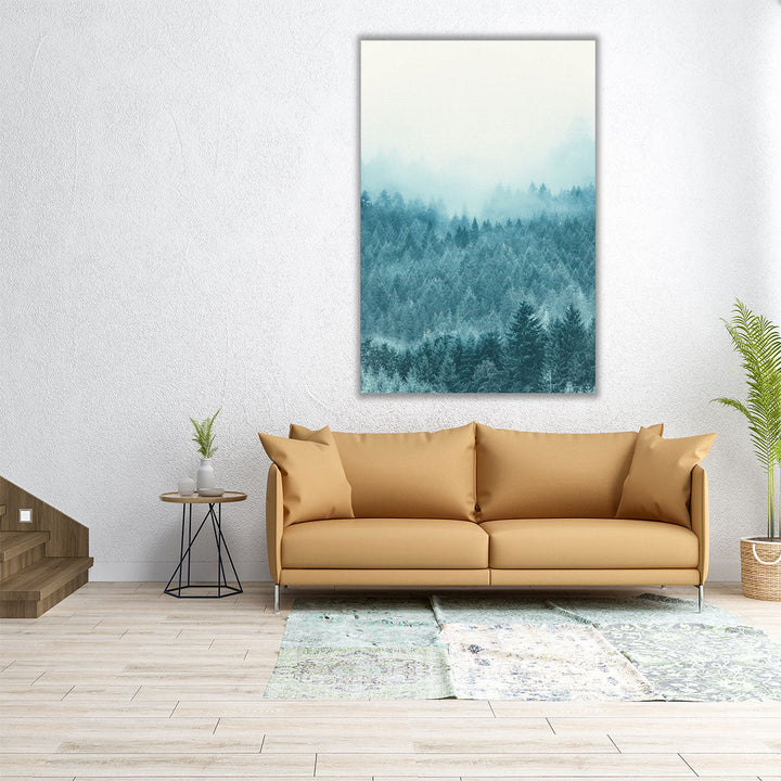 Foggy Forest - Canvas Print Wall Art