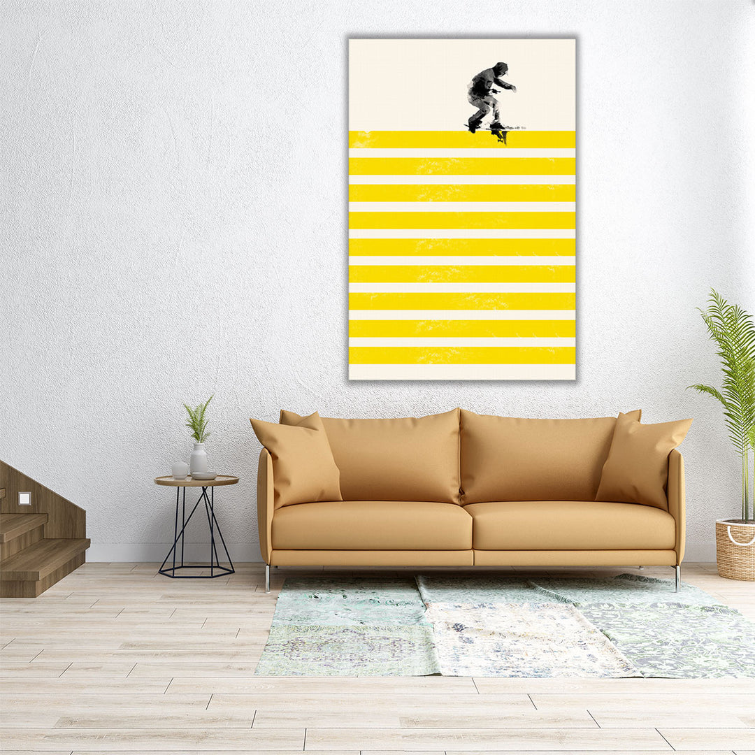 Slide In Stripes - Canvas Print Wall Art
