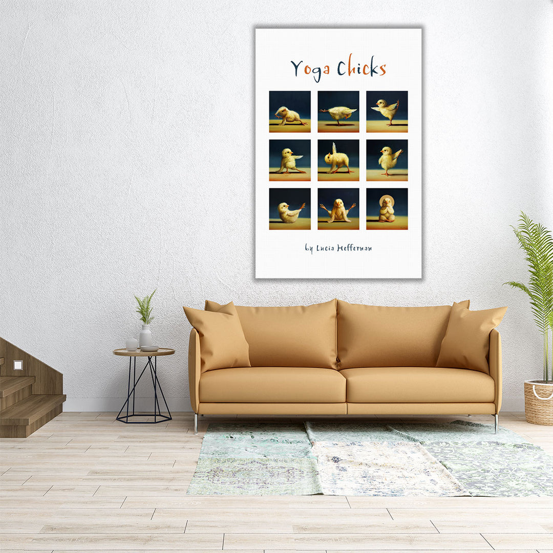 Yoga Chicks Collage - Canvas Print Wall Art