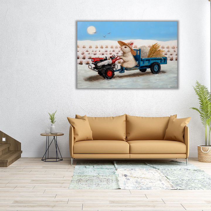Happy Farmer - Canvas Print Wall Art