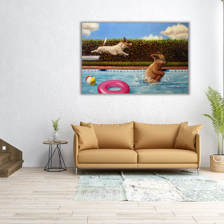 Pool Party II - Canvas Print Wall Art