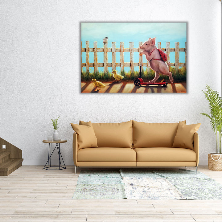 Summer Stroll - Canvas Print Wall Art