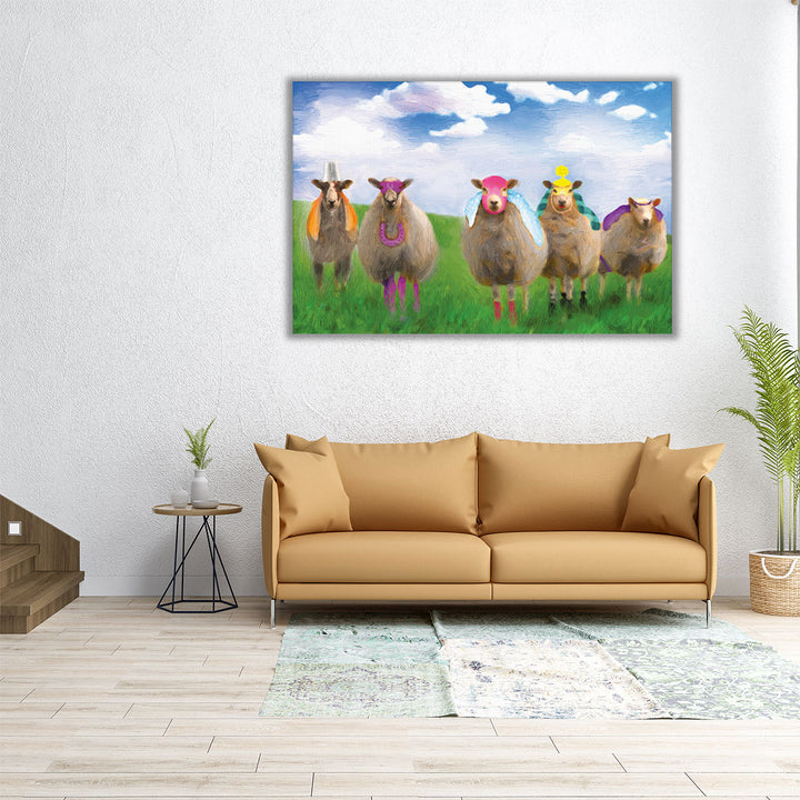 SuperSheep Ew-Nighted - Canvas Print Wall Art
