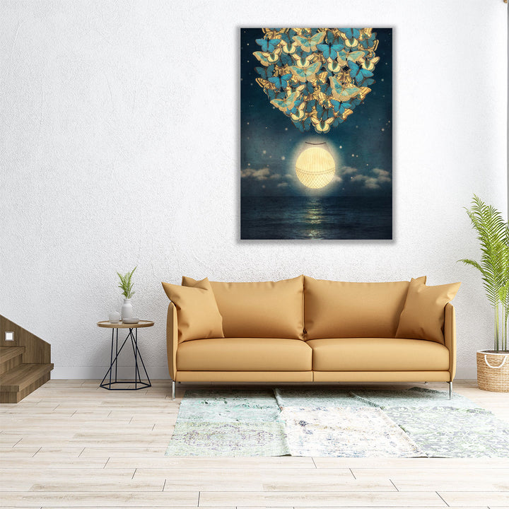 The Rising Moon - Canvas Print Wall Art