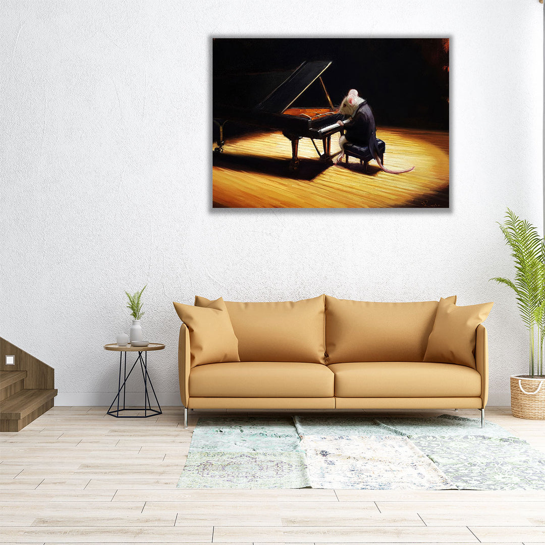 Little Pianist - Canvas Print Wall Art