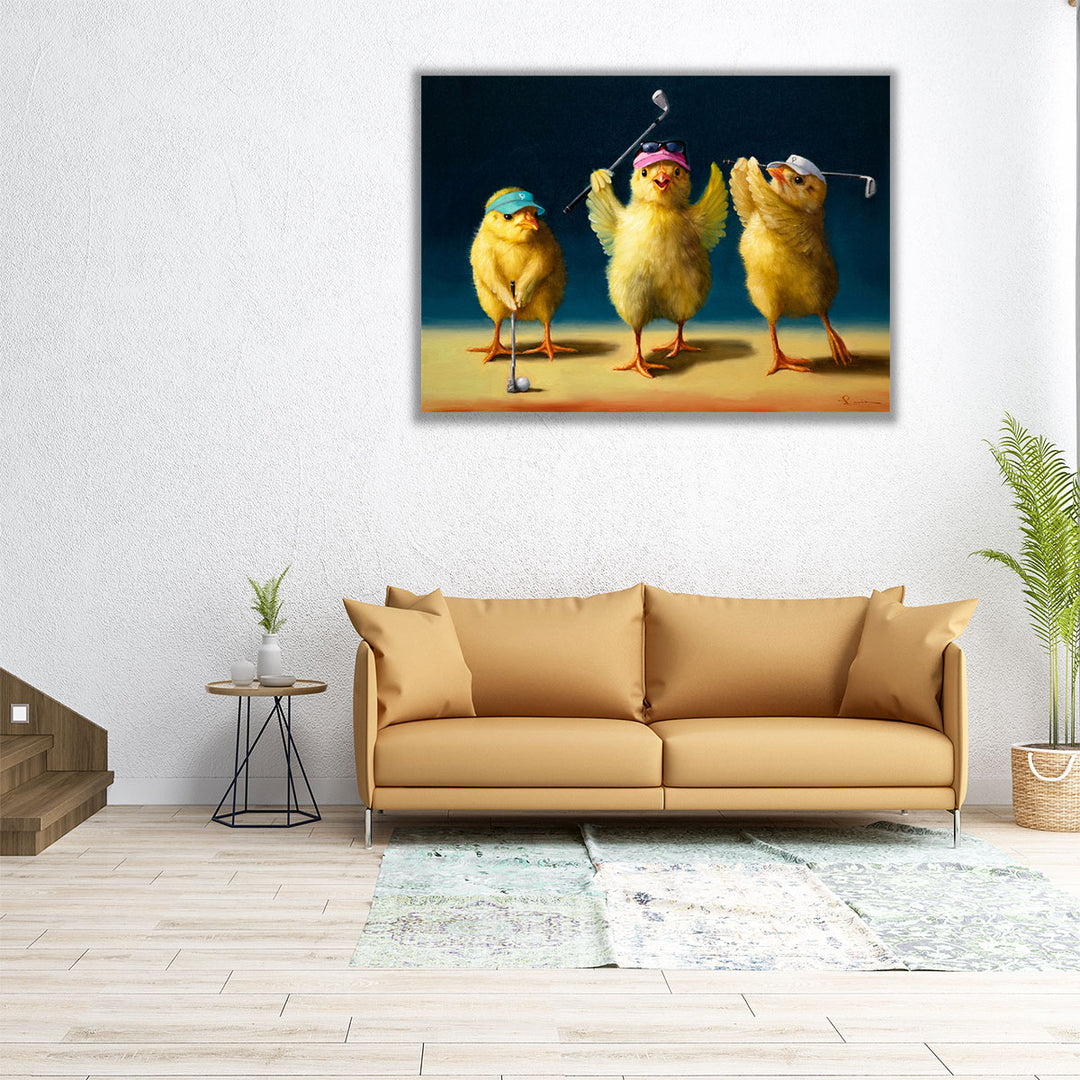 Yoga Chicks Golf Chicks - Canvas Print Wall Art