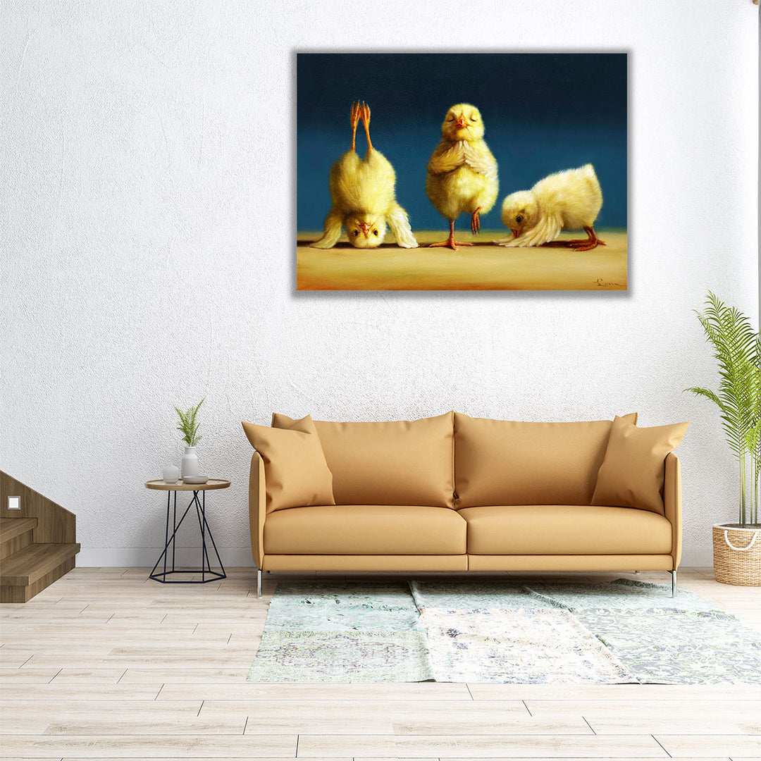 Yoga Chicks - Canvas Print Wall Art