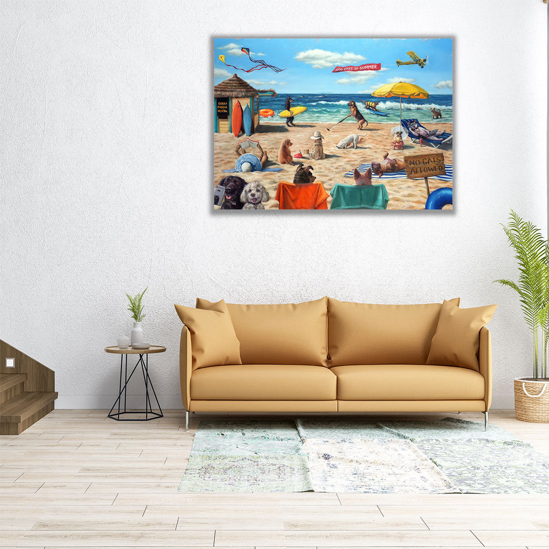 Dog Beach - Canvas Print Wall Art