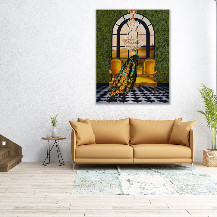 Peacock Extravaganza- Canvas Print Wall Art