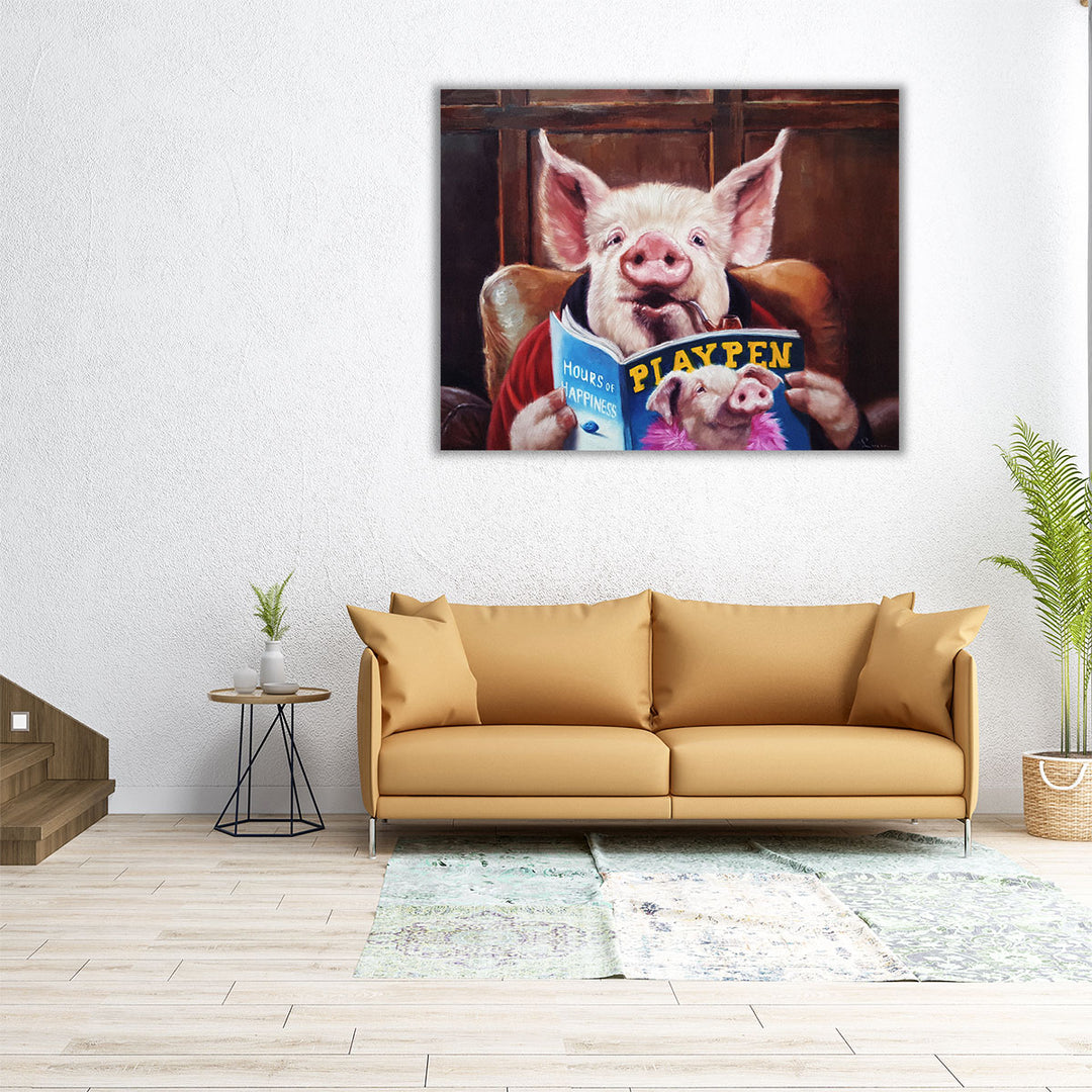 Male Chauvinist Pig - Canvas Print Wall Art