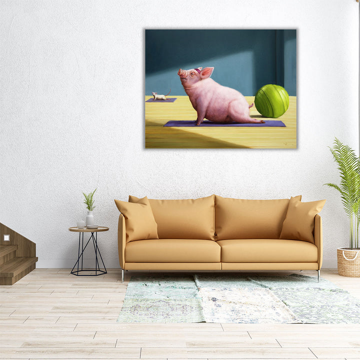 Yoga With Friends - Canvas Print Wall Art