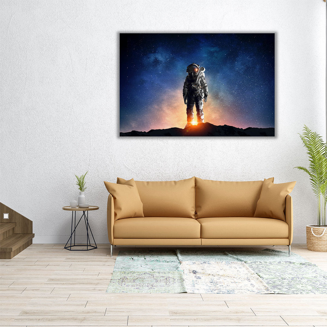 Astronaut in the Outer Space - Canvas Print Wall Art