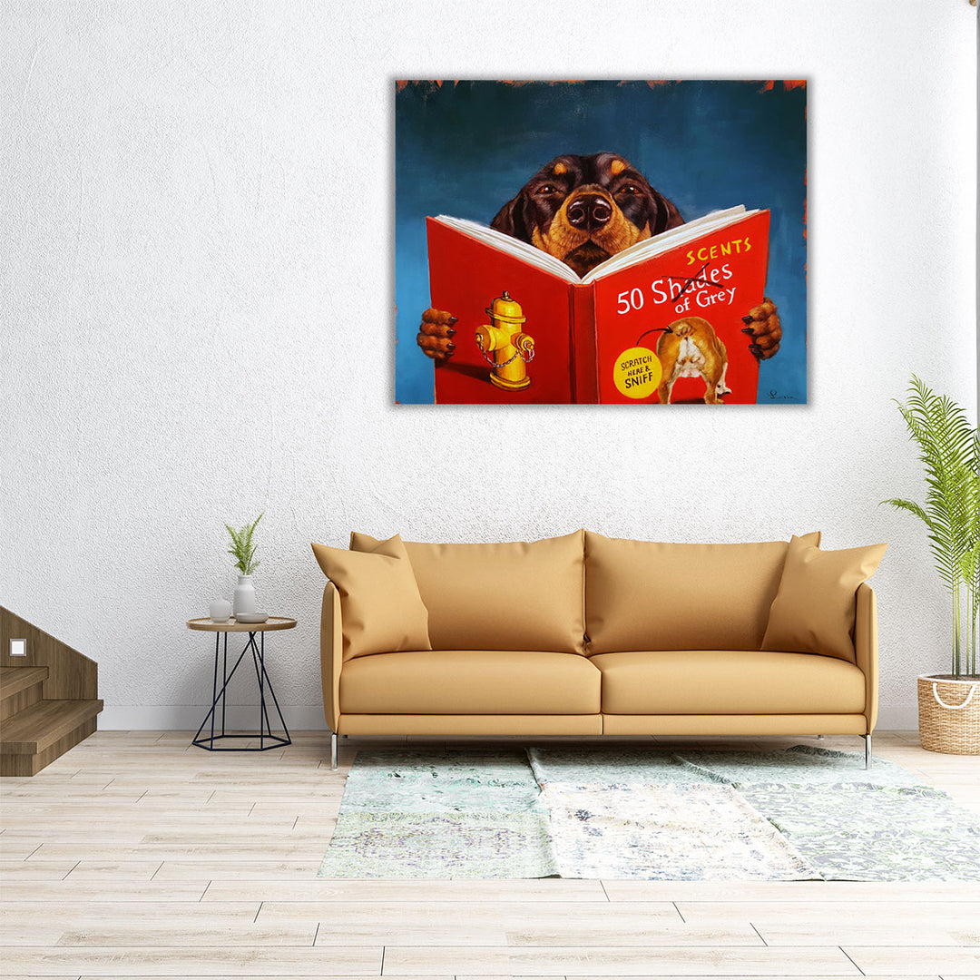 50 Scents of Grey - Canvas Print Wall Art