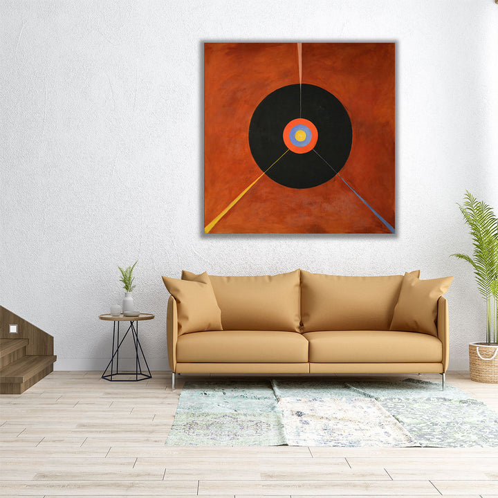 24×24 wrapped canvas geometric circular design